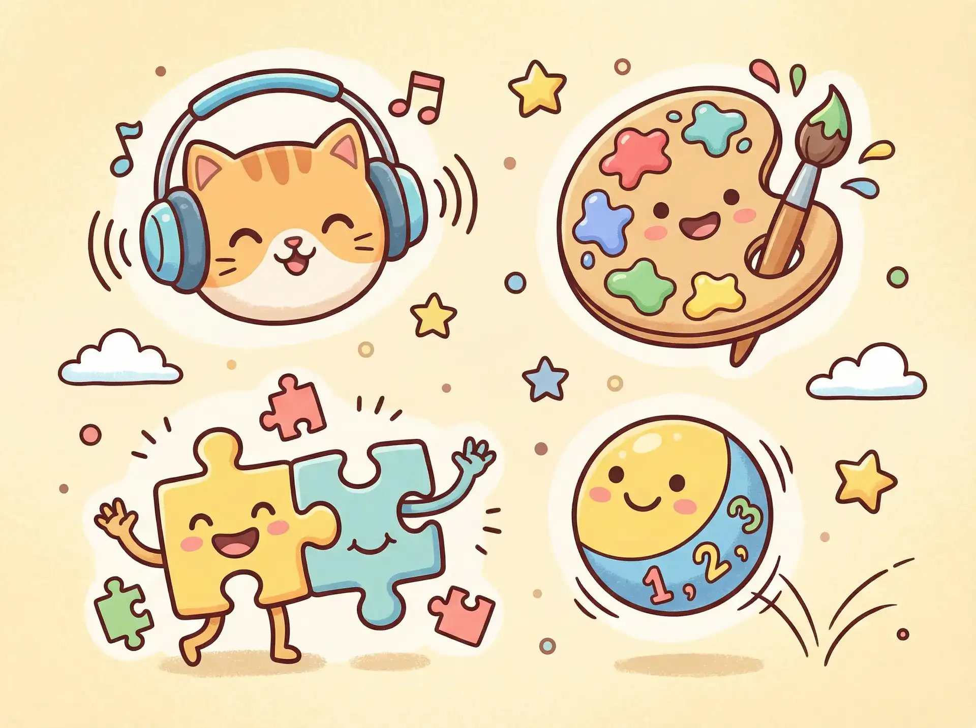 小朋友的手工作品 - 原神愚人众 益智创作